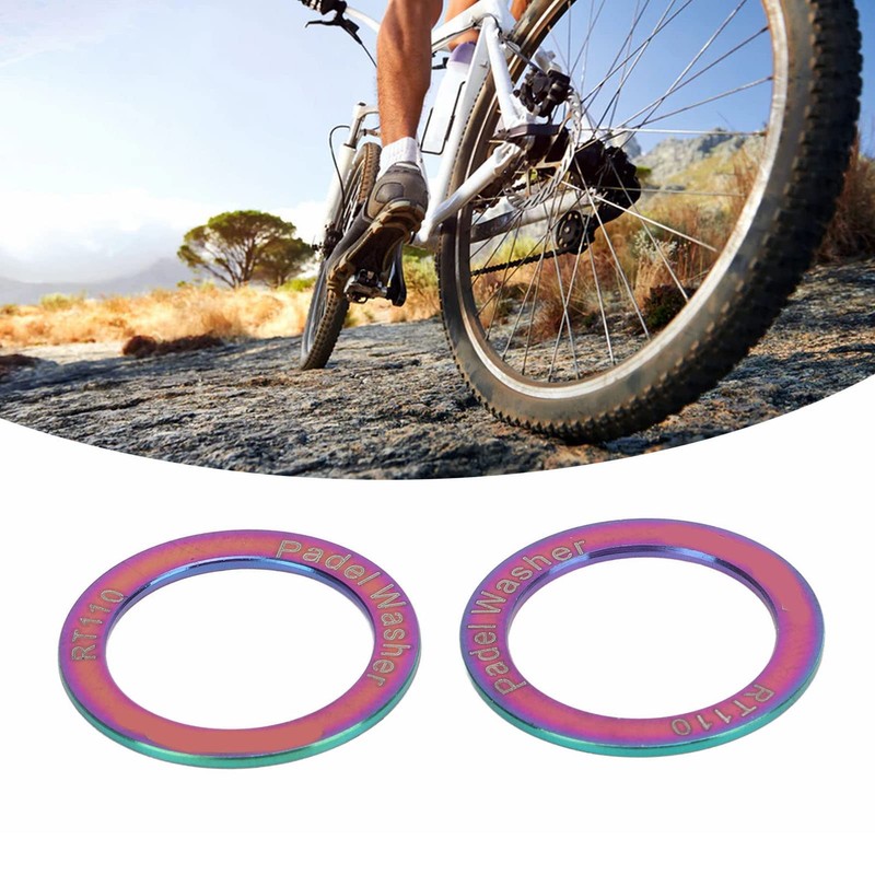 BuyWeek Bicycle Pedals Washers, Pack of 2 Waterproof Extended Bicycle