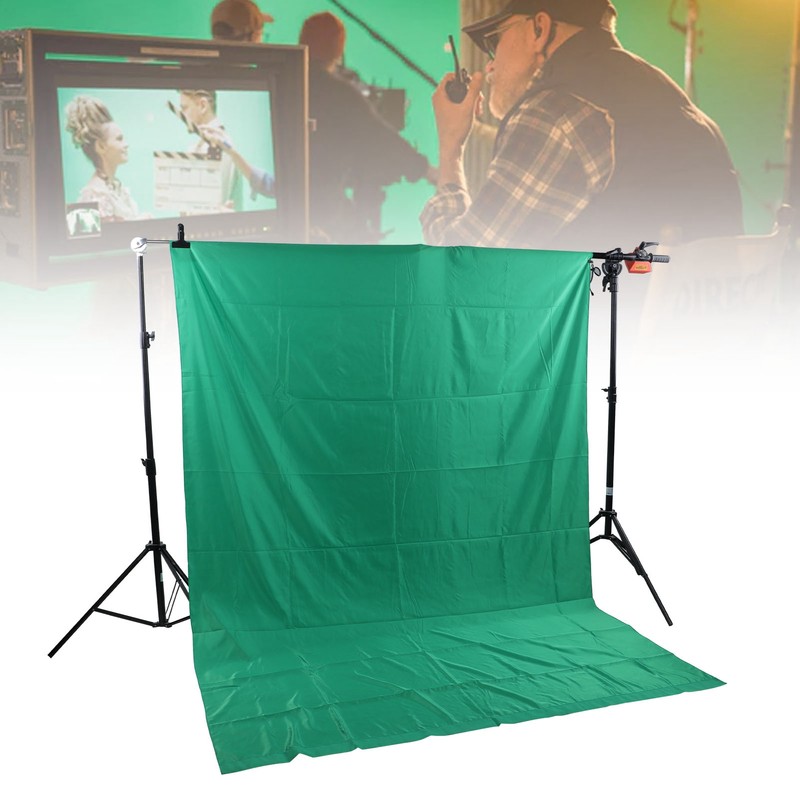 Photographic Green Screen Green Cotton Polyester Perforated Background Cloth for