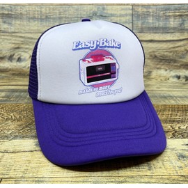 RetroRoots Easy Bake Oven Unisex Trucker Hat Purple Snapback Nostalgic 90s Toys And Games