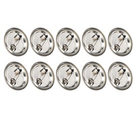 Blank Badge Button, 100pcs Blank Pin Button Small Round Safety Name Badge Blank Bezel Pin Emblem Medal Parts Supplies for Handicraft Gifts Souvenirs