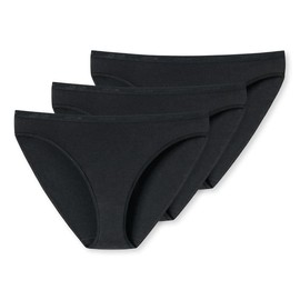 Uncover by Schiesser Women's Cotton Mix Briefs Pack of 3, 3 x Black