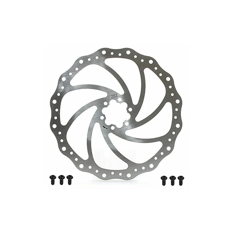 BRAKCO Mountain Bike Disc Brake Rotor 6 Bolts 203mm