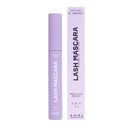 AHAL - Mascara de pestañas con Aceite de Kalahari, Lentisco y Ricino - Larga Duración, Alarga Fortalece y Regenera tus Pestañas - Rimel Negro con Péptidos de Amaranto y Aceites Naturales, 8g.
