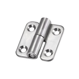 sourcing map Lift Off Hinge, Left Handedness Mini Stainless Steel Hinge Detachable Slip Joint Small Flag Hinges 37mm Long 33mm Open Width