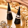 Mcoser 4pcs Ring Holde Set,Clear Acrylic Ring Holder,2.5 * 7vm