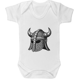 Azeeda 0-3 Month 'Viking Helmet' Baby Grow/Bodysuit (GR00140584)
