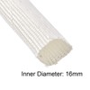 uxcell Insulation Braid Sleeving, 16.4Ft-16mm High TEMP Fiberglass Sleeve White