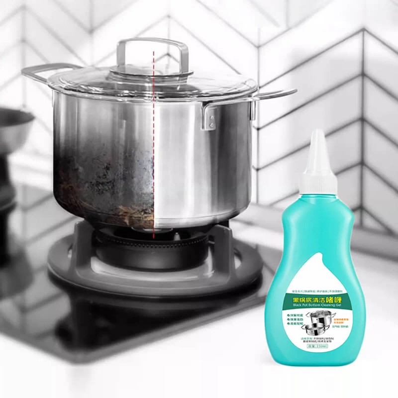Gel Limpiador De Fondo De Olla Q Black Pot, Limpiador