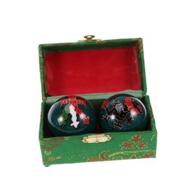 TOVINANNA Fitness Handball Chinese Baoding Balls - Palm Massage Chiming Balls for Hand Wrist Strengthening, Finger Massage, Meditation, Foot Health