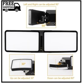 FAGUANGAO Dusk to Dawn LED Security Light,18W Plug in Flood Light Outdoor,5000k