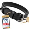 Schnüffelfreunde Leather Dog Collar