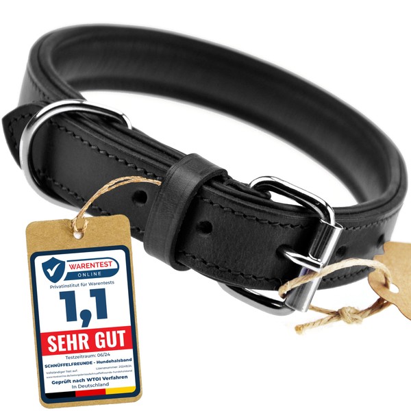 Schnüffelfreunde Leather Dog Collar
