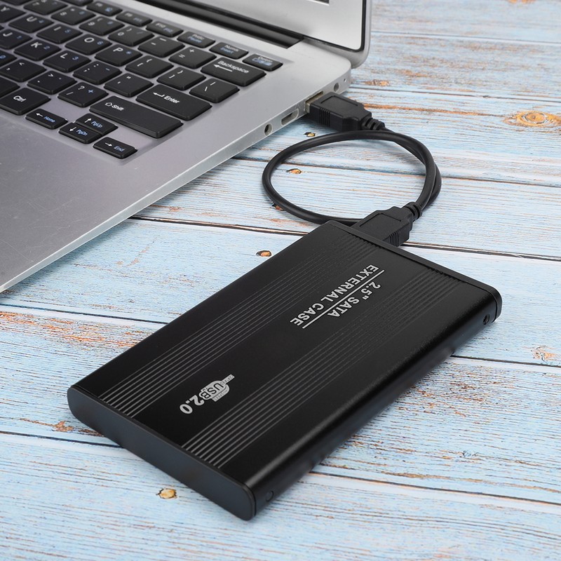 2.5in Hard Disk Box Aluminum Alloy External Case USB 2.0