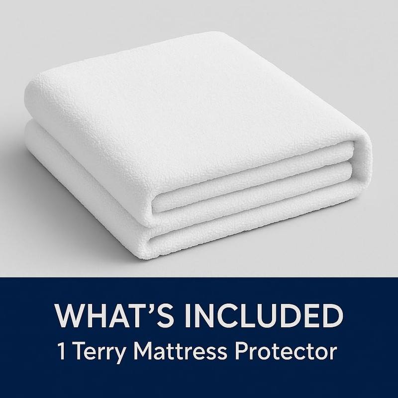 Shaaz Threads Waterproof Mattress Protector – Twin – Soft &