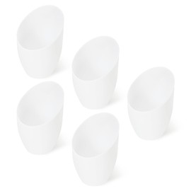 PATIKIL 1.38" Hole 5.35" High Plastic Lampshade, 5 Pcs Horseshoe Floor Lamp Light Covers Replacement Lamp Shade Cover for Floor Table Lamp Multi-Head Stand Up Lamp Light, White