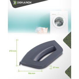 DEKAROX Door Handle for Indesit Hotpoint Ariston C00286151 Whirlpool Bauknecht Ignis 482000031725 for Washing Machines such as WMG WMD WML FMG FMD