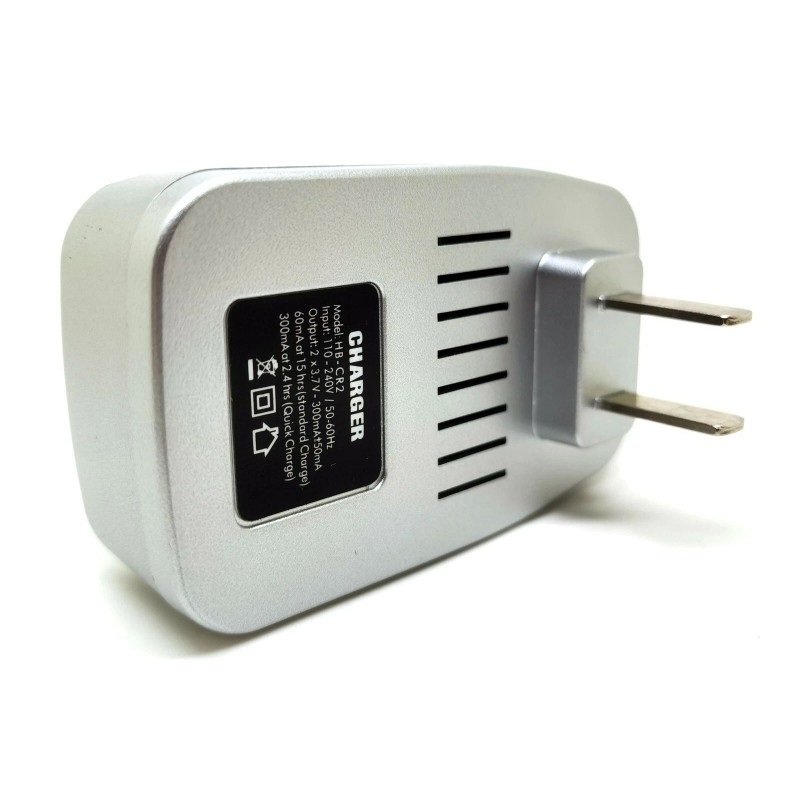 UltraFire 4x 800mAh 3.0V Rechargeable Battery + 1x Charger For