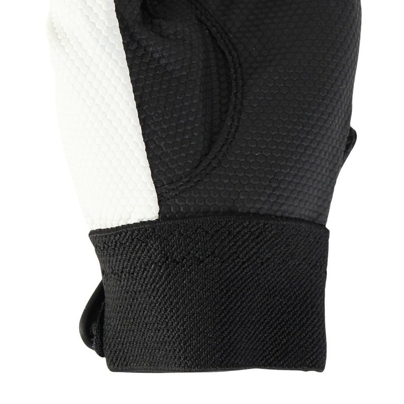 UA Clean Up Batting Gloves 6001310 (002), Black, White, Black,