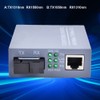 2 Pcs Ethernet Converter Single Mode Single Core RJ45 Gigabit