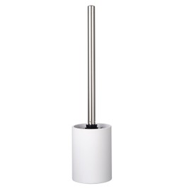Ridder Touch Toilet Brush, Poly Resin, White, 8.5 x 8.5 x 37 cm