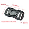 sacoora 10pcs Plastic Side Release Center Buckles Swing Head Swivel