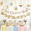 A New Chapter Begins Banner Floral Book Hanging Swirls Baby