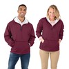 Charles River Apparel Classic Windbreaker Pullover Hooded Jacket, Maroon, 2XL