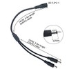Litever Power Splitter, 2 Way, 1 Female Jack to 2