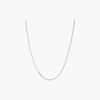 Gold&Deer 14KGP Daily Simple Snake Rope Necklace White Gold /