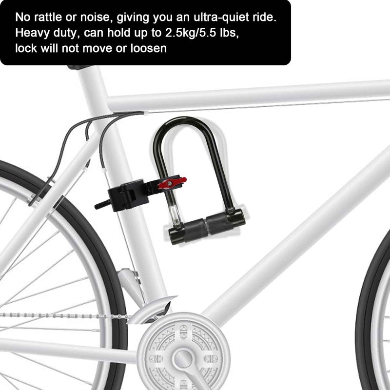 U Lock Bike Mount, Heavy Duty Aluminum Alloy Bike Lock