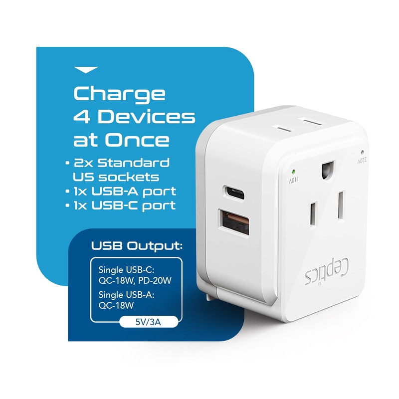 Ceptics UK, Hong Kong, UAE Travel Plug Adapter Set (Type