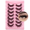 7P-807 3D False Eyelashes, Cat Eye, Fluffy Volume, Curly, Cat-Eye,