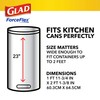 Glad ForceFlex Tall Kitchen Drawstring Trash Bags, 13 Gal, Gain