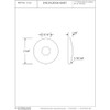 Westbrass D129-01 1/2" IPS Sure Grip Low Pattern Flange, Polished
