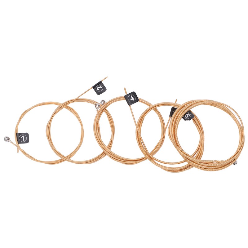5 String Bass Strings Replacement Professional Metal Wooden Bass Guitar