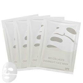 Collagen Mask, Pack of 4, Collagen Mask Overnight with Niacinamide, Organic Collagen Face Mask, Moisturising Mask, for Hydration, Anti-Wrinkle Effect, Firming