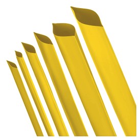 ISOLATECH Heat Shrink Tubing Set without Glue 2:1 Yellow Diameter 5 mm Sold by the Metre Polyolefin Set Blank UV Resistant