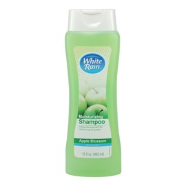 White Rain Moisturizing Shampoo - Apple Blossom Scent, 15 fl oz, Hydrating Shampoo for Men & Women, Paraben-Free & Cruelty-Free with White Lily, Green Tea, Rice Protein & Apple Fruit Extract