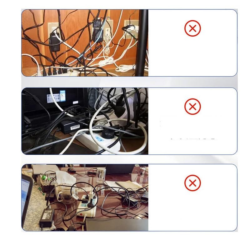 60 Set Cable Zip Tie Mounts Kit Black 6" Zip