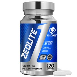 2300mg Zeolite Detox Capsules for Kids and Adults, Natural Premium Liquid Zeolite 120 pcs, Gut Health and Immune System Support, Gentle Daily Detox and Energy