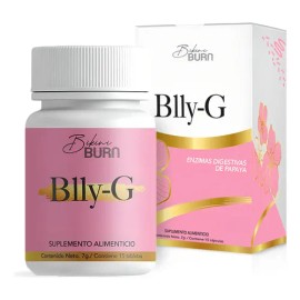 Suplemento Digestivo Natural Bikini Burn Blly-G Cápsulas Enzimáticas Sin Sabor 7g
