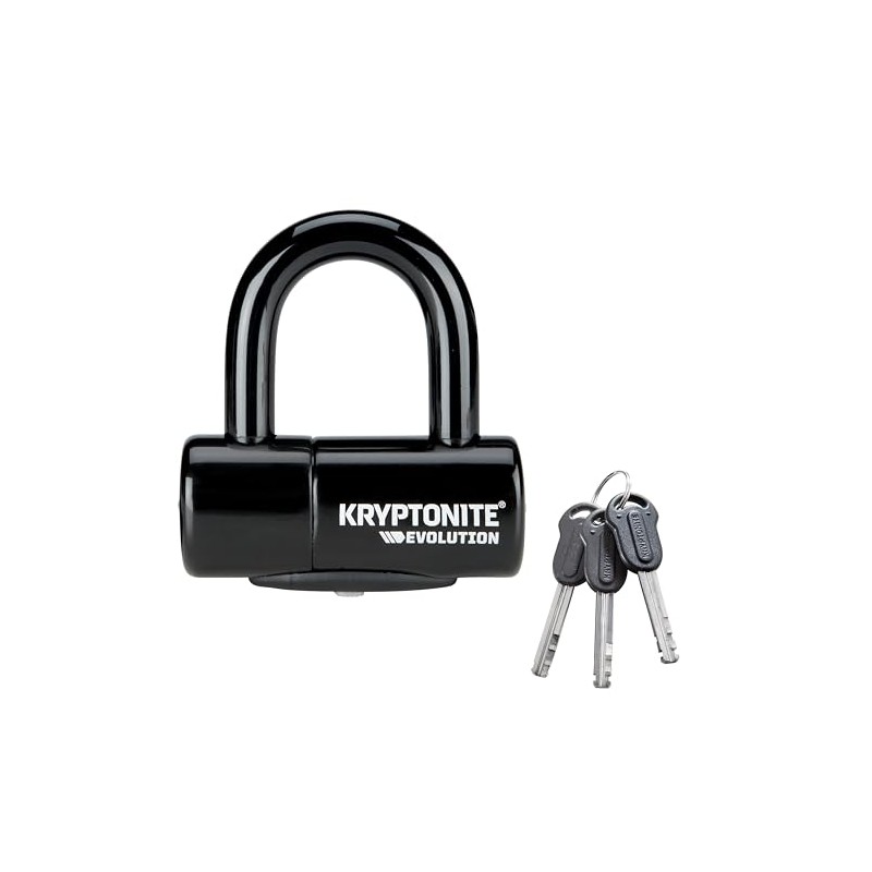 Kryptonite Evolution Bike Disc Lock, Small U-Lock 14mm Shackle with