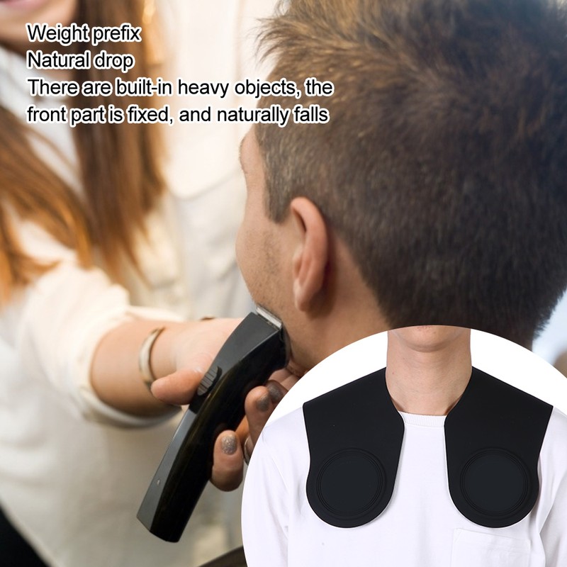 Short Length Hair Cutting Cape Waterproof Silicone Barber Hair Cape