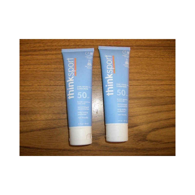 Thinksport 2 Tubes Thinksport SPF 50+ Sunscreen 3 oz each