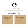 600 Bamboo Cotton Buds Biodegradable Ear Buds Cotton For Cleaning