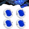 PSEQT 4pc 3" Marine Blue LED Boat Deck Courtesy &