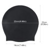 Unisex Silicone Swimming Cap with 3D Ear Protection, Keep Hair