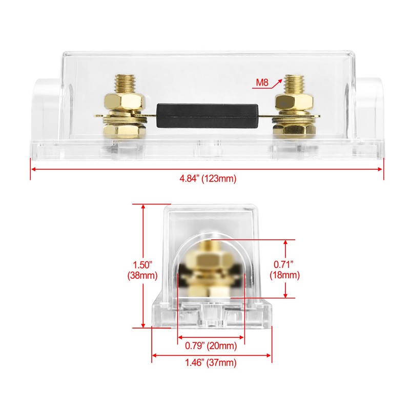 Heschen Car 350A ANL Fuse Holder with ANL Fuse Auto