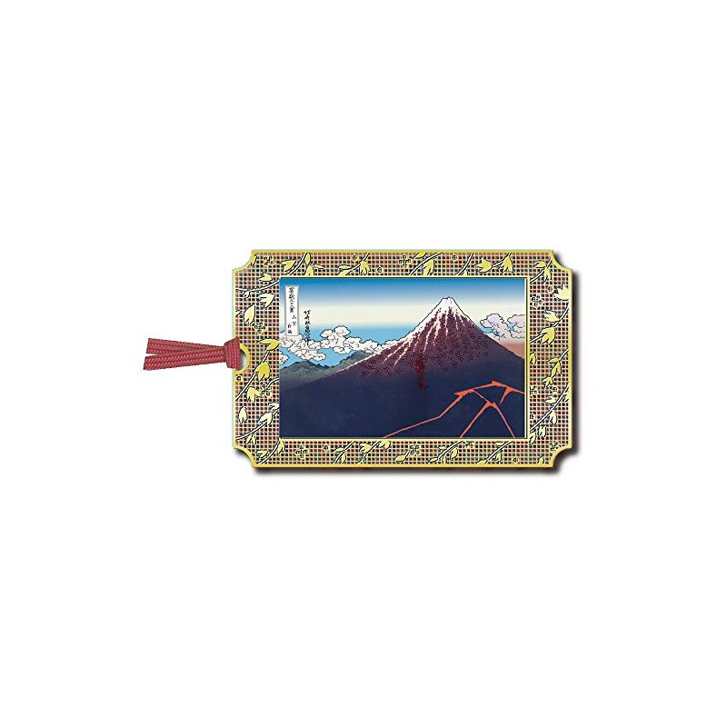 Toyo Seimitsu Kogyo Bookmark Hokusai Yamashita White Rain Gold UK003