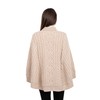 SAOL Pregnancy Poncho Cardigan 100% Merino Wool Cable Knit Irish